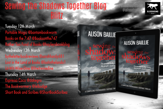 Bloodhoundbook's tweet photo. It's the final day of the #SewingtheShadowsTogether Blog Blitz! Thank you to @lelbudge for this awesome review!
"A simmering, twisty tale full of suspense and I can recommend it without reservation." https://t.co/JhbI38prr1
@alisonbailliex https://t.co/dlAOqxCiMM