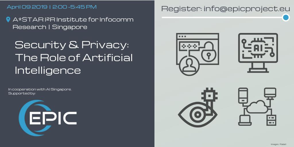 ZuzuDotAI's tweet image. RT @EPIC_ProjectEU: The programme is now online for April 9's #EPICProjectEU Security &amp;amp; Privacy - the Role of #AI event in #Singapore. What challenges &amp;amp; solutions lie ahead at the intersection of AI, #privacy &amp;amp; #security? Join us to hear expert perspecti…