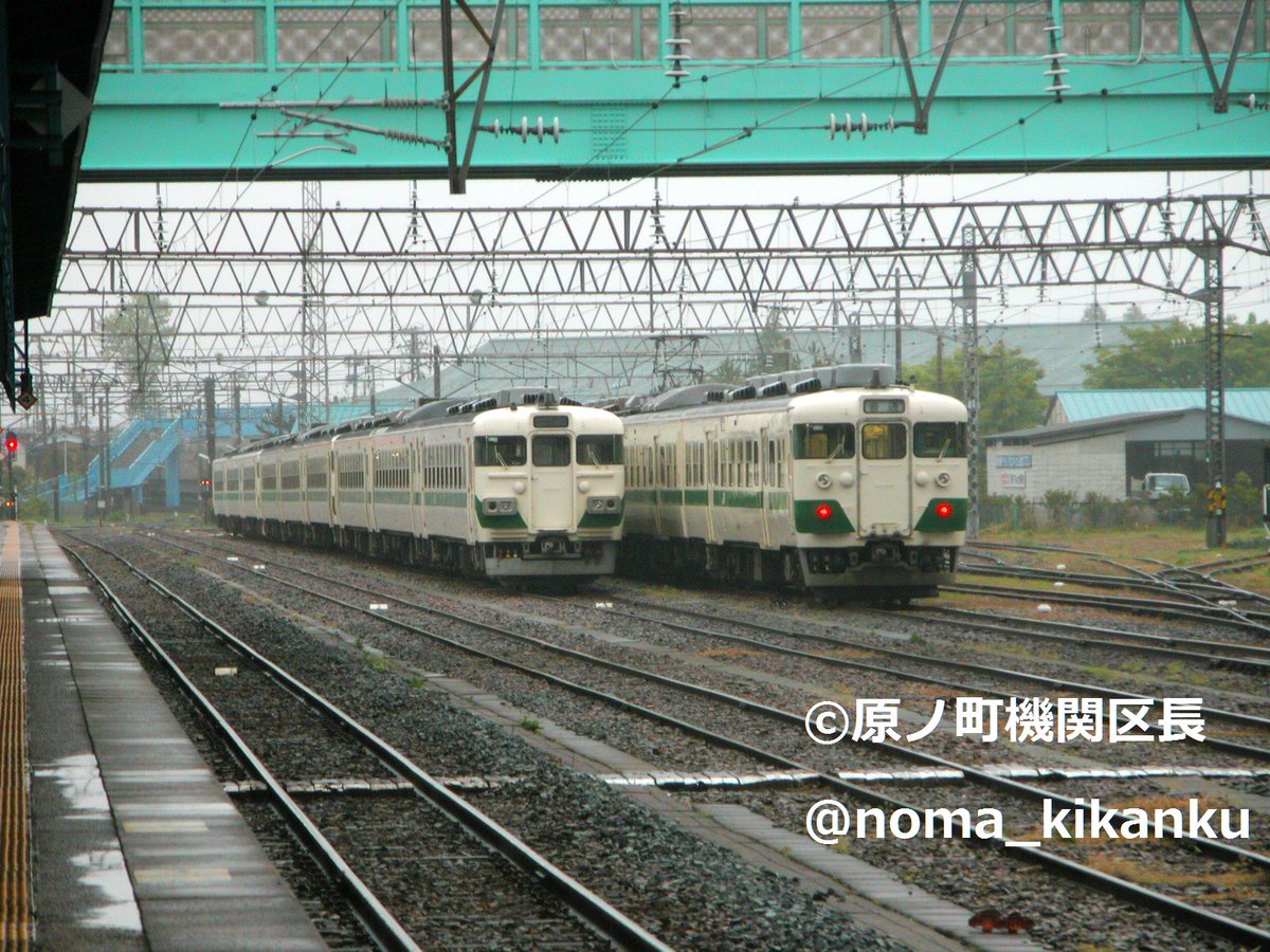 過去の画像フォルダから】 ひたち発車後の原ノ町駅構内。手前の455系は