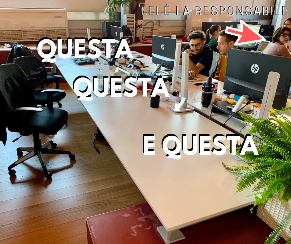 Abbiamo lanciato un contest interno che coinvolge le varie unit: finire le postazioni ancora disponibili in ufficio entro il...14/3 (sì, è oggi...se inciampi su questo post oggi). Ora è il turno del team di digital advertising: quelli che vivono su Excel, in pratica :) #lavoro