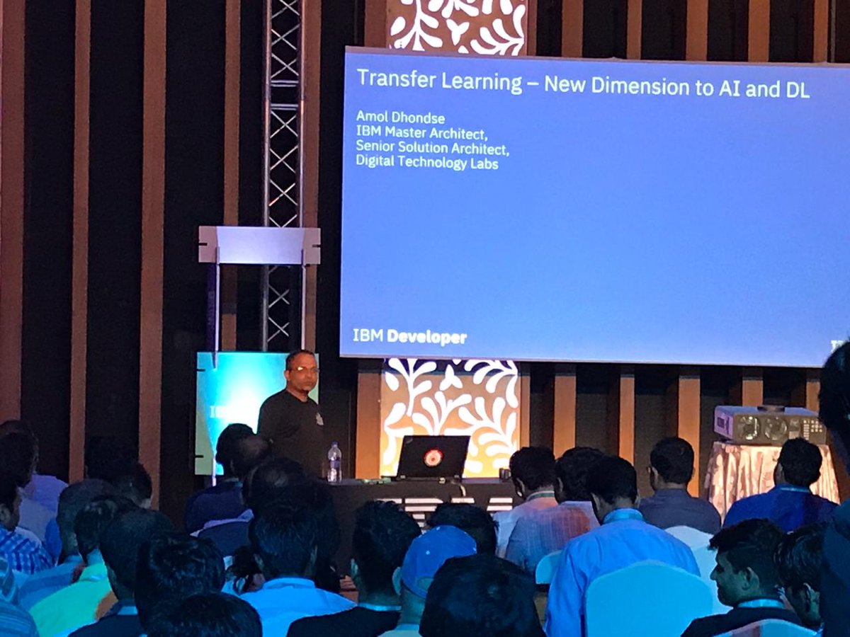 ibm_in's tweet image. #TransferLearning is an optimization that allows rapid progress or improved performance when modeling the second task. Amol Dhondse give examples of Transfer Learning with #DeepLearning using #PowerAI &amp;amp; #Jupyter Notebook @ #IBMDevDay
ibm.biz/WatchLive