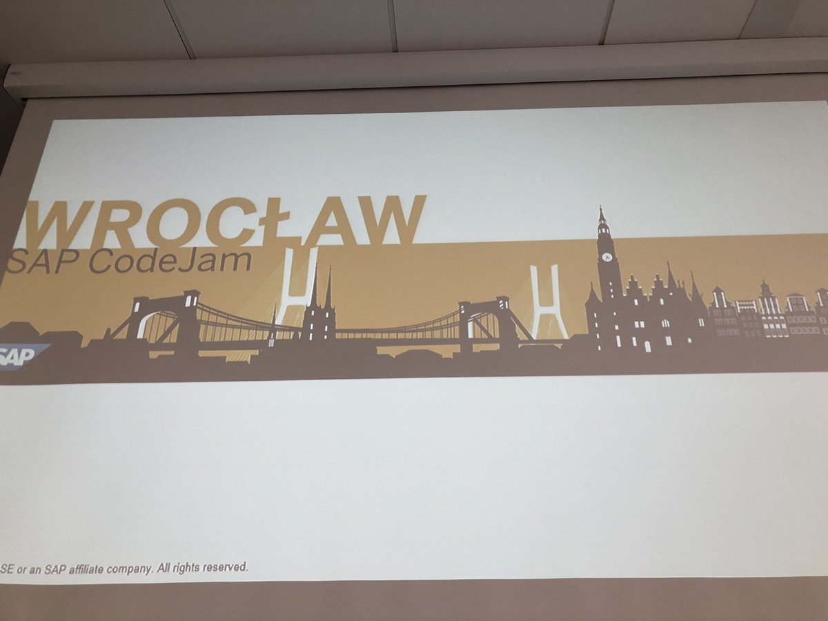 ThFiedler's tweet image. #SAPCodejam #Wroclaw ready to go