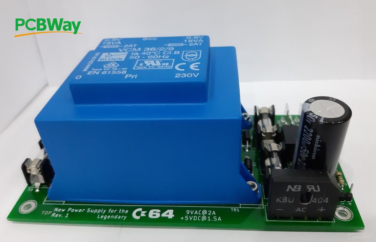 PCBWayOfficial's tweet photo. Commodore 64 Power Supply by #PCBWayer
👉https://t.co/Z8S8llGuit
.
.
.
#pcbway #pcb #electronics #pcbdesign #maker #hacker #diy #opensource #arduino #RaspberryPi #atmel #esp8266 #pcba #pcbassembly #embedsystem #pcbwayer #IOT #C64 #commodore64 #powersupply https://t.co/GYOhVoNY9r