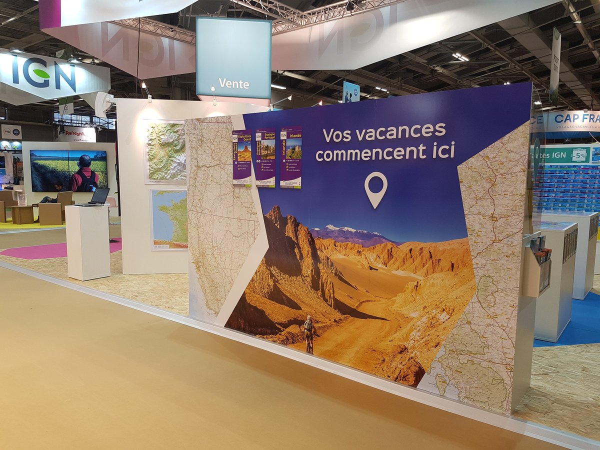 Aujourd'hui il pleut ! Alors n'hésitez pas à venir nous voir au salon <a href="/DestiNature/">Nature Destination</a> à la Porte de Versailles. Vous pourrez découvrir <a href="/IGNrando/">IGNrando'</a>, nos dernières nouveautés #carto et nos appli partenaires <a href="/TwoNav_FR/">TwoNav France</a>