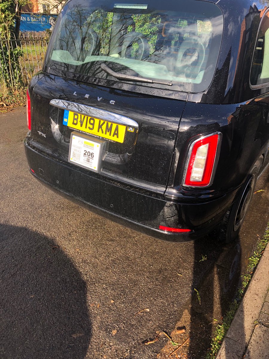 Amer00296557's tweet photo. Plated and in service, Nottingham’s first 19 plate LEVC @NCCLicensing @GoUltraLowNottm @LondonEVCompany 
#LevcEastMidlands #TheElectricTaxi https://t.co/uJiUVFS4Im