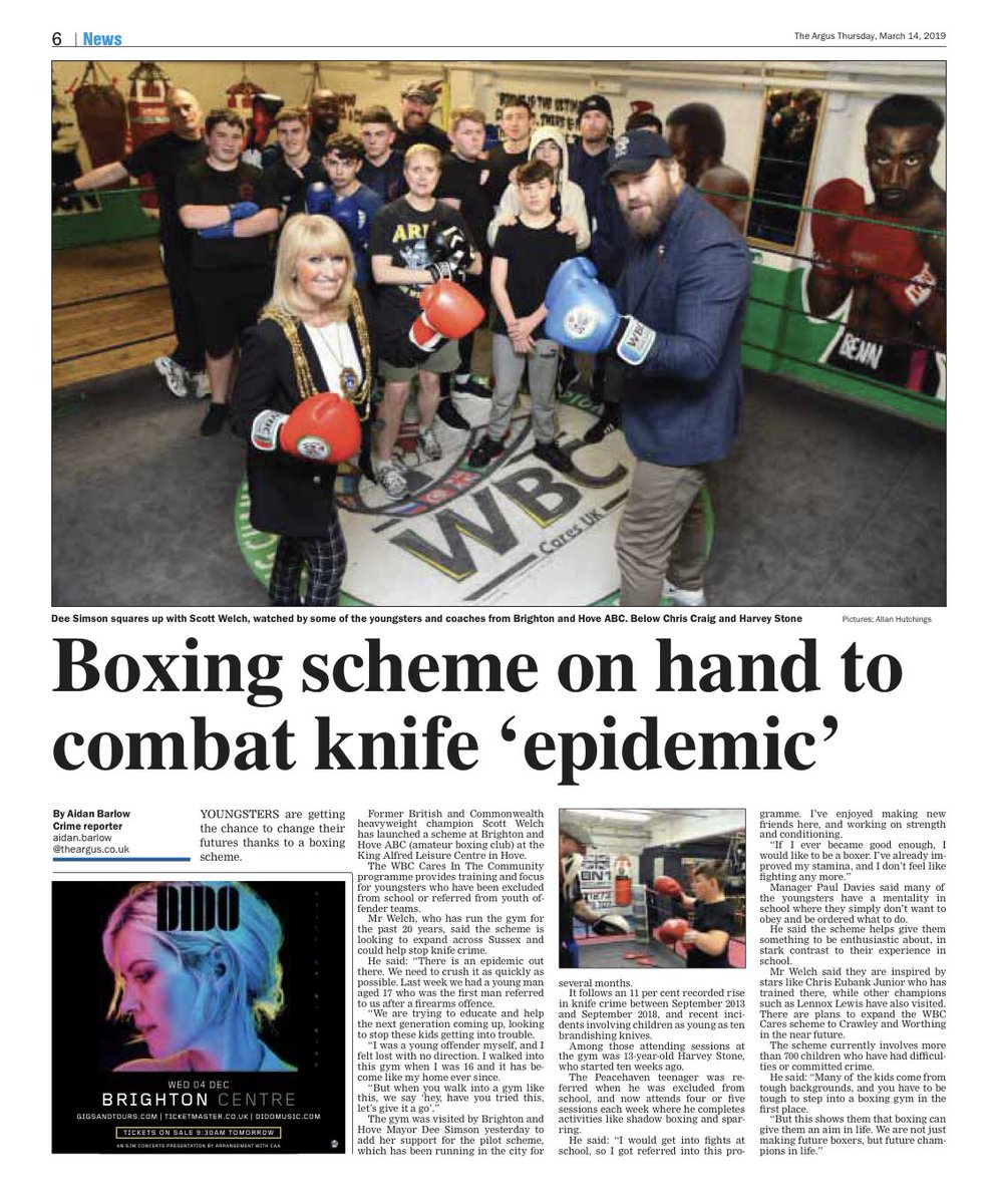 wbccaresuk's tweet photo. Great article in todayโs news showcasing how effective the WBC cares UK program is in Sussex #boxinginspires #wbc #greenbelt #hope @wbcmoro @jilldiamondWBC https://t.co/y5nXzU5Yi0