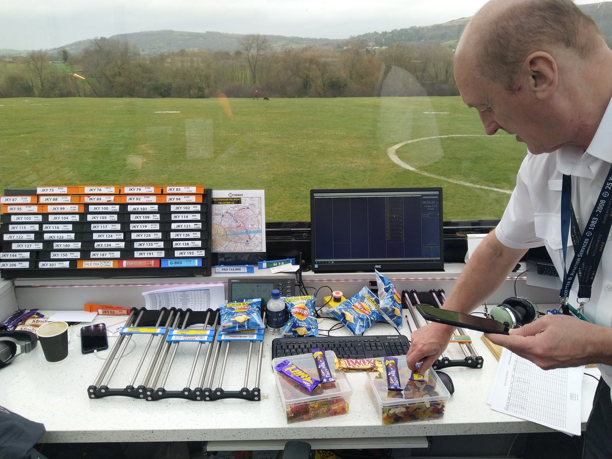Preparing for day 3 Paddy's Day @ #CheltenhamFestival #helipad