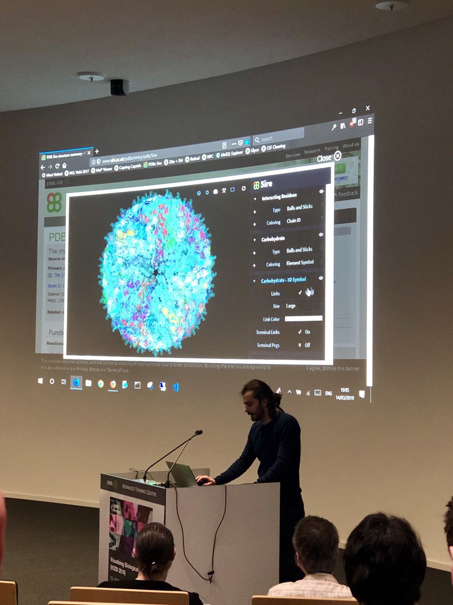 FHDataViz's tweet photo. Cutting edge tech talk by David Sehnal on CIF format, efficient data access, memory representations and state saving approaches in dealing with big data in the browser 👏 #vizbi #molstar https://t.co/AsOySffXjH