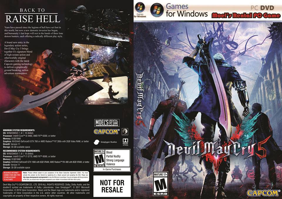 Baru "Devil May Cry 5" -Untuk Sementara Copy Lewat HD-.
