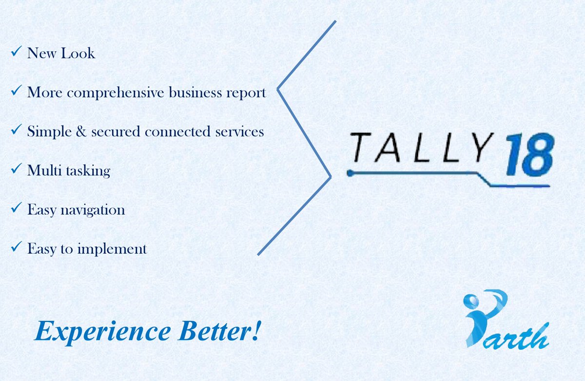 parthinfotechs's tweet photo. In this new financial year get ready to experience NEW!

#tallyerp9 #tally18 #newtechnologies #newupdate https://t.co/4rA6u74cq2