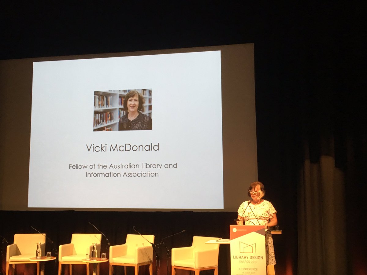 janecowell8's tweet photo. Congratulations to @coffeemiss from @slqld for her @ALIANational Fellow award presented at #alialibdesign https://t.co/aXWGbSYrCR