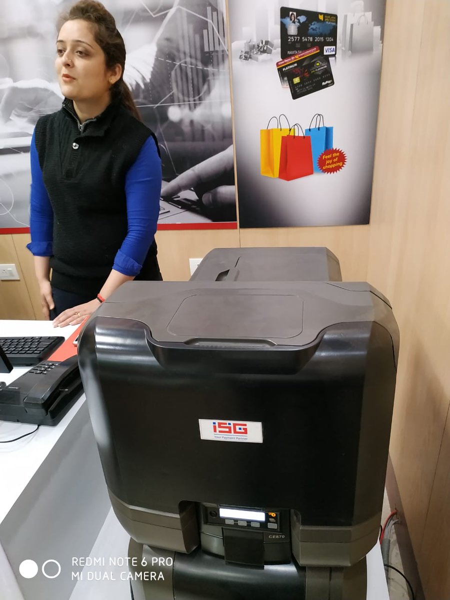 ISG_Payments's tweet image. ISG Inaugurating Instant Card issuance machine! at Punjab National Bank! Now banking is not only easy but faster than before!

#banking #InstantCards #FastBanking