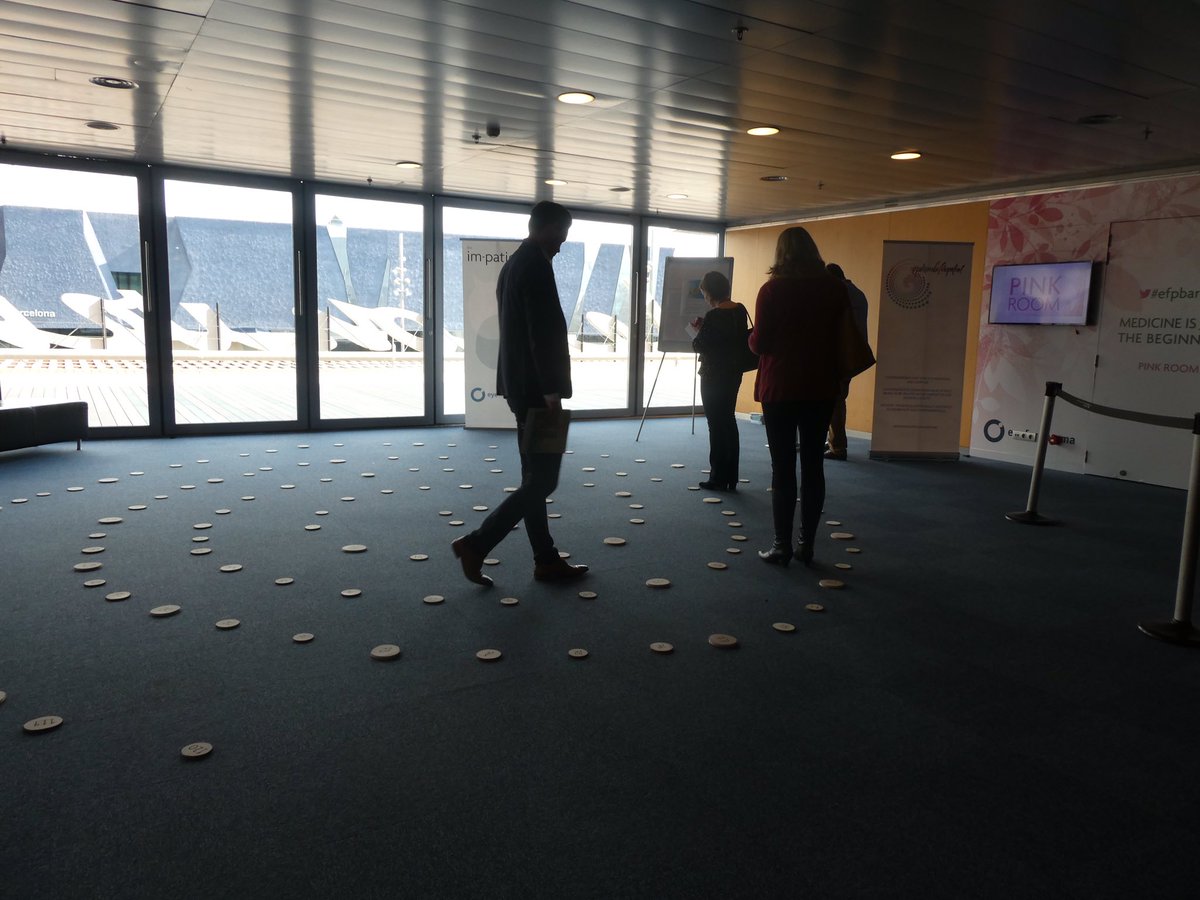 BeforePerson's tweet photo. An oasis of calm in a busy, busy, busy conference.

Thank you #efpbarca &amp; #impatientconf. 
We were overwhelmed with your #health stories and to understand how you #experience health, not just #physically and #emotionally .... but #socially, #economically and #environmentally. https://t.co/m13OUcknok