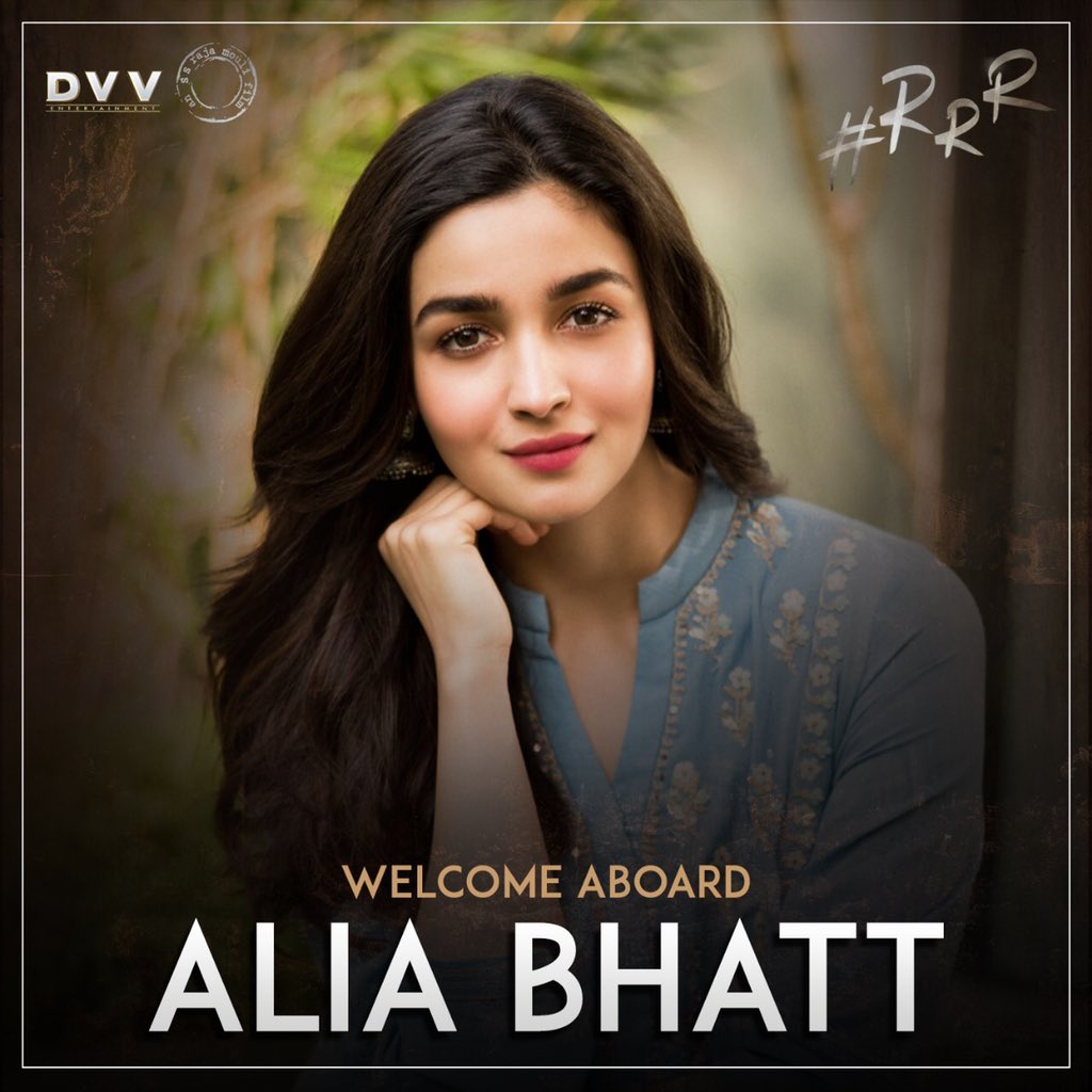 Welcome aboard, @aliaa08! We are glad to have you play the female lead in our film. Happy Birthday in advance and hope you will have a wonderful journey with us..:) #RRRPressMeet #RRR @ssrajamouli @tarak9999 #RamCharan @dvvmovies @RRRMovie