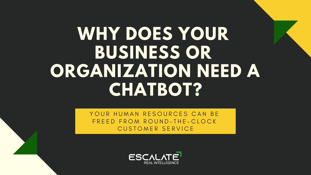 Chatbots offer a valuable opportunity to gather information from customers. Very often consumers are reluctant to spend time filling in questionnaires.  Learn more about chatbots here: bit.ly/2SXGVy5 

#EscalateAI #CallContact19 #chatbots