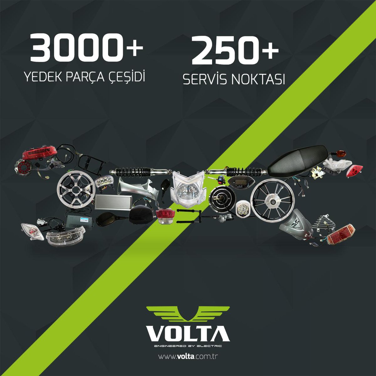 VoltaMotor's tweet image. 3000+ Yedek Parça Çeşidi 250+ Servis Noktası ile Volta Motor her zaman yanınızda. 
With 3000+ Spare Parts Type and  250+ Service Points, Volta Motor is always with you.
#voltamotor #spareparts #servicepoint #yedekparca #servisnoktasi