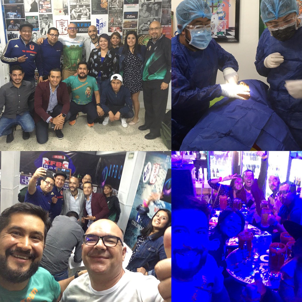 doctorespindola's tweet photo. Así mi día:
-Cirugía en Consultorio Dental Espíndola 
-Programa “Acá entre runners”
-Celebrar con los amigos 

Satisfacción y agradecimiento por un día muy productivo.

Feliz porque disfruto mi profesión, disfruto mi hobbie y disfruto tan chingona compañía. 
@frijolrefrito https://t.co/fjPuTVpoZc