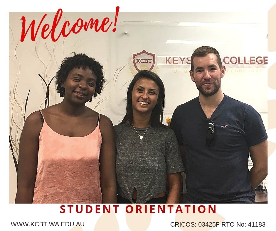 Welcome to our new students who joined us this week.

#kcbt #keystonecollegeperth #orientation #newstudents #internationalstudents #perthstudents #studyperth