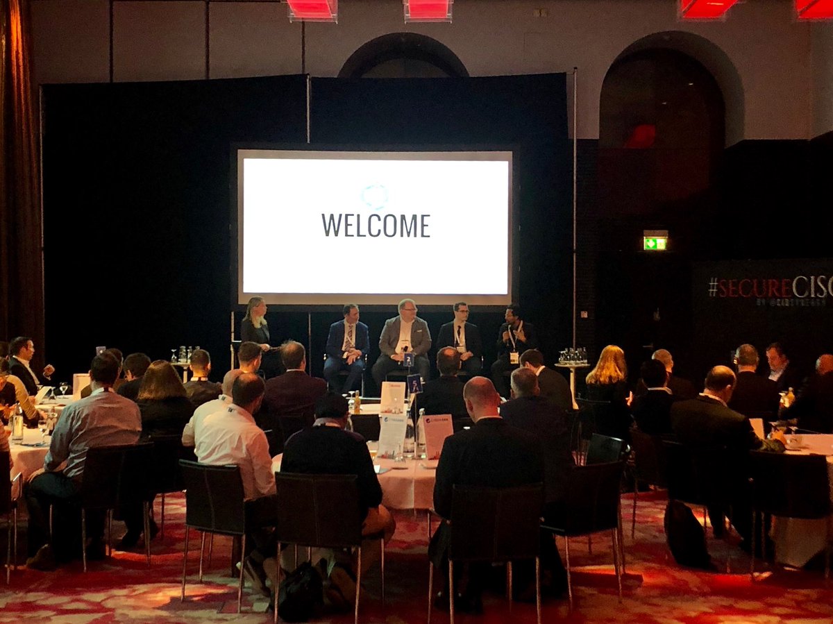 ricardocxosync's tweet photo. The stage is set and our Predictions Panel in underway ⁦@secureCISO⁩ #Munich ! We look forward to today’s leading insights on the landscape of Info/Cybersecurity #CXOsync #secureCISO #ITstartshere https://t.co/H1QCtT3zzm