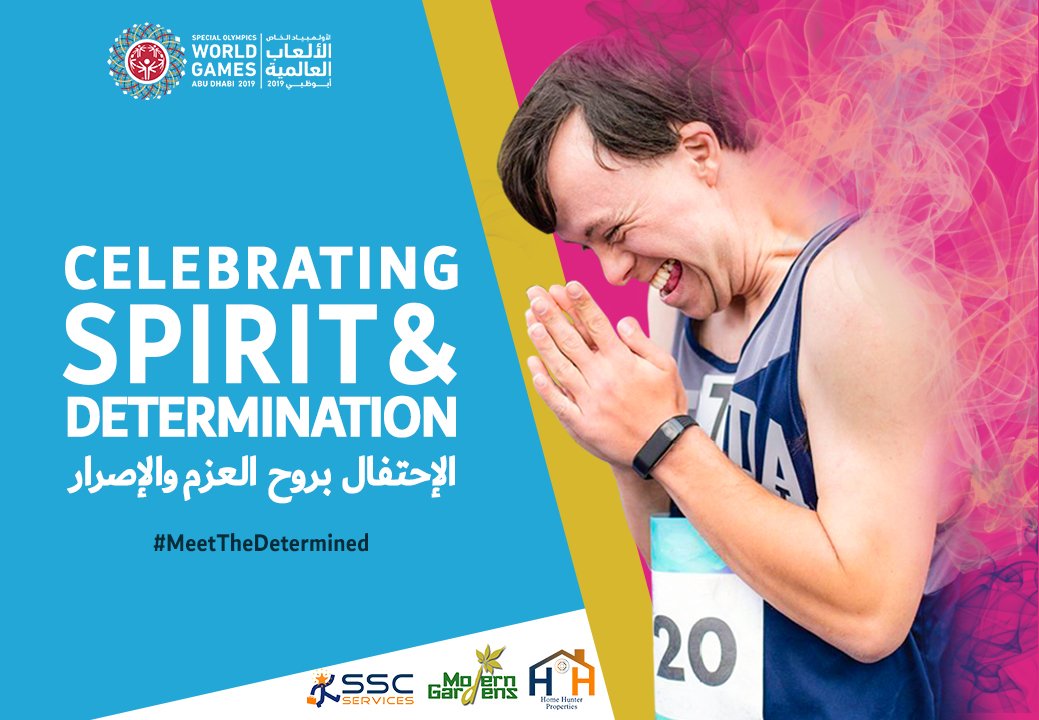 We celebrate the champion in every athlete for the opening of the <a href="/WorldGamesAD/">Special Olympics World Games Abu Dhabi 2019</a> 
The spirit of determination is alive and well and we wish the best of luck to all athletes competing in the largest humanitarian sporting event on the planet.
#MeetTheDetermined