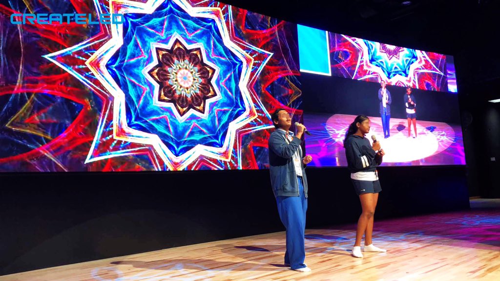 CreateLED's tweet image. A curved @CreateLED AirMAG-S3 16.5 x 3m LED wall – according to GIIS the largest in a South East Asian school – has been installed for presentation display or performance backdrop.

#controlroom #liveevents #eventproduction #smartcompus #integration #SmartCollege