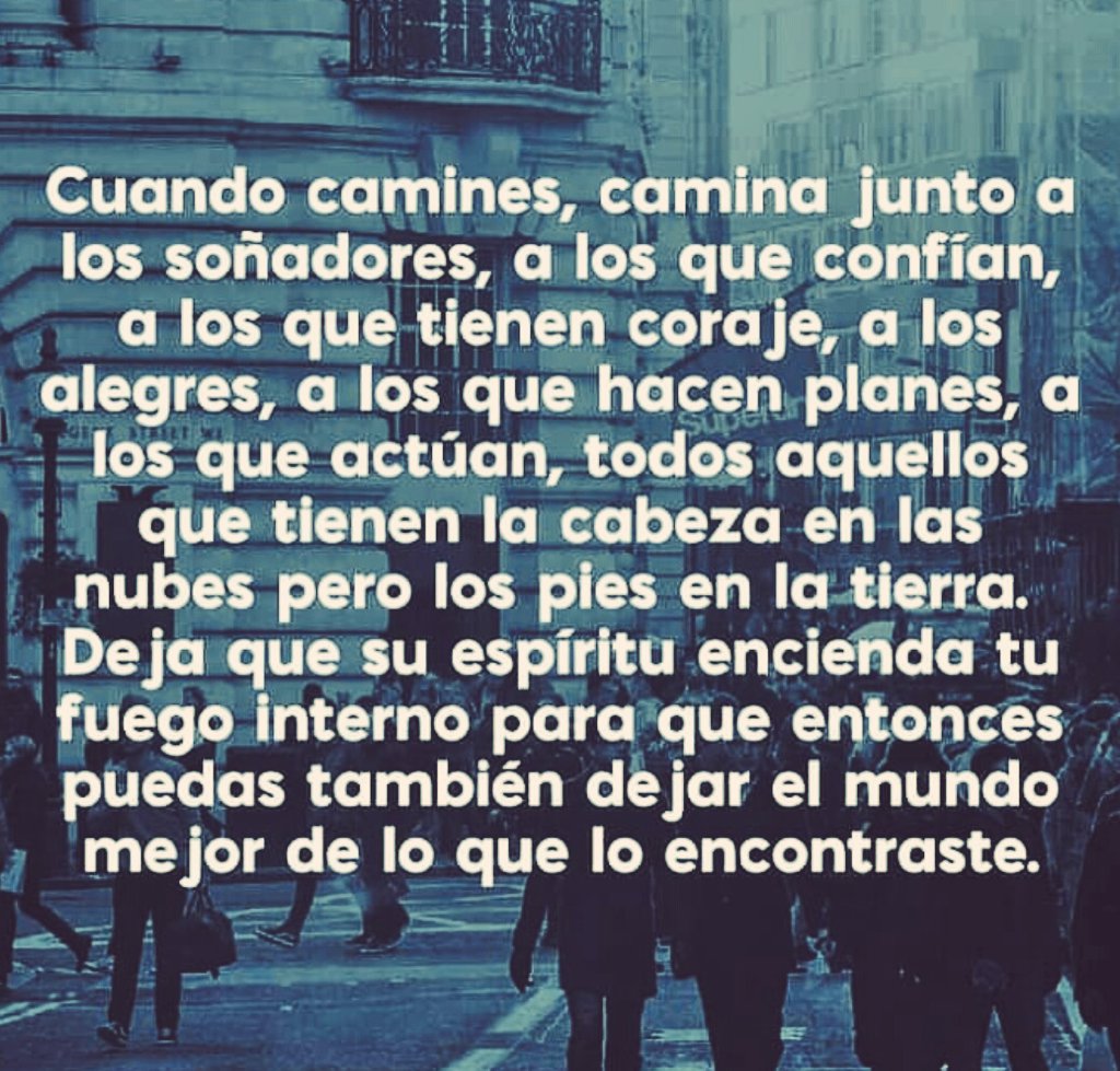 Que nuestros pasos sigan nuestros sueños...
#BuenosDias
#Caminando #adelante 
#soñar #vivir 

youtu.be/RbAHk5WHNjE

<a href="/AlbertoAlcocer/">Alberto Alcocer 👉 Experto en marketing online</a> <a href="/s_msonia/">Sonia Álvaro</a>
<a href="/BeatrizSevila/">𝑩𝒆𝒂𝒕𝒓𝒊𝒛 𝑺𝒆𝒗𝒊𝒍𝒂 ☆</a> @tenerifeendesa <a href="/mrosalq/">Rosa 💙ツ🫶🏼</a> <a href="/martamj32/">MartaEme</a> <a href="/luciarecalde02/">Yolanda</a> <a href="/PMallagray/">Pilar 🦋</a> <a href="/claveriaricardo/">RICARDO CLAVERIA</a> <a href="/alberjv/">Alberto Joven 🇪🇸</a> @DavidAsensioTv