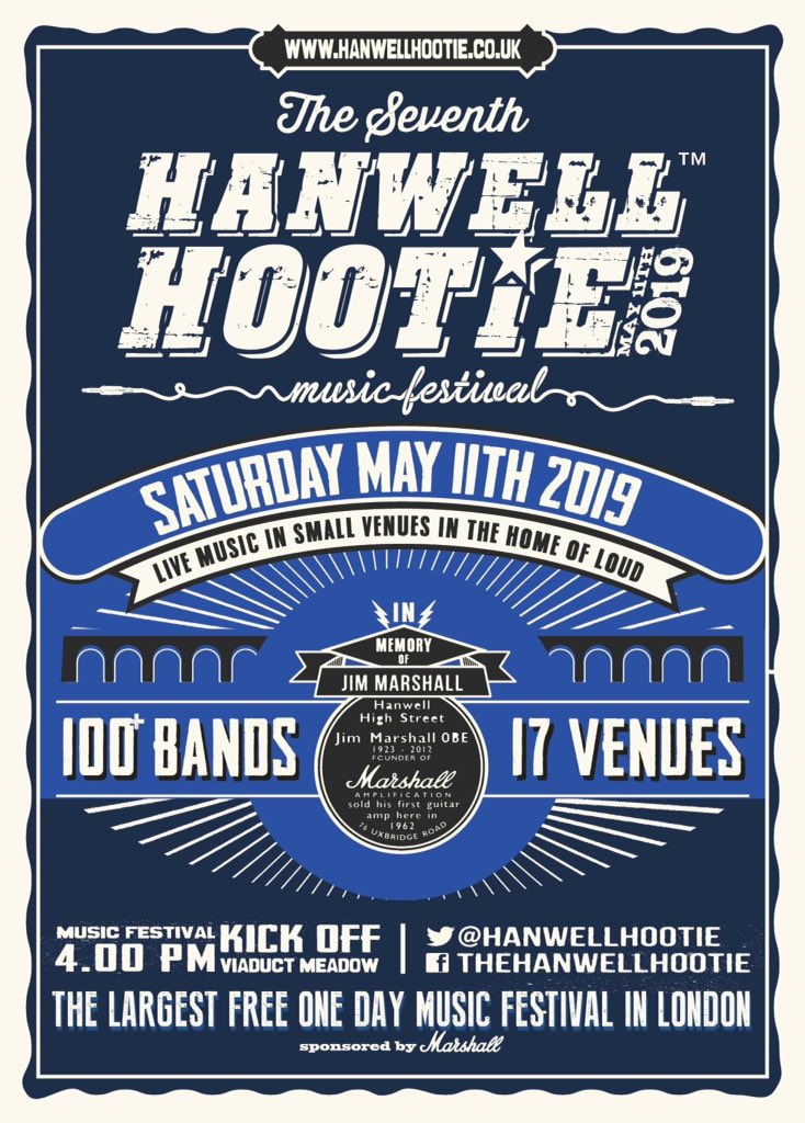 ILoveHanwell's tweet photo. Be there or be square #HanwellHootie Sat 11 May #livemusic #smallvenues #marshallamps #live4live https://t.co/ZkxmkKAlE0