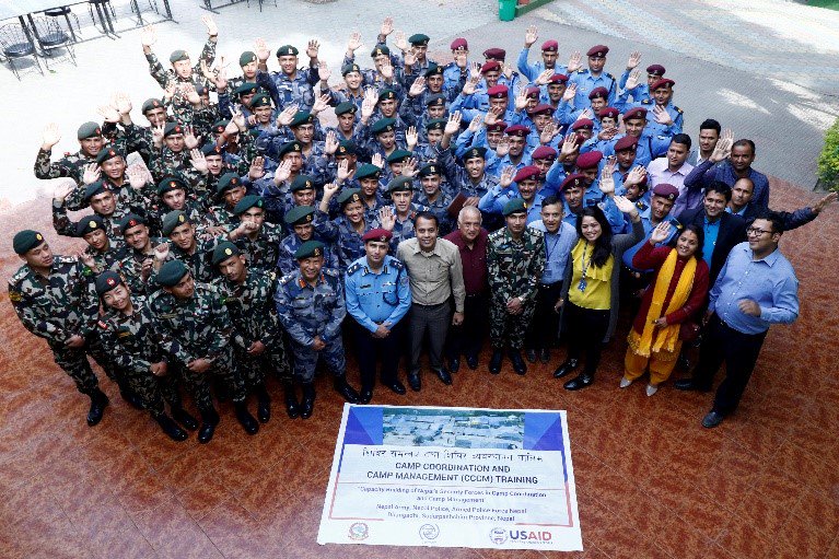 IOMnepal's tweet photo. Happening now! A 2-day Camp Coordination and Camp Management #CCCM training for @NepalPoliceHQ, @thenepalesearmy, @ArmedPoliceForceNepal, @NepalRedCross, n Dept of Urban Dev&Building Construction #DUDBC in Dhangadhi #SudurpashchimProvince.
#Preparedness @theOFDA @USAIDNepal https://t.co/jTpo6z6cUb