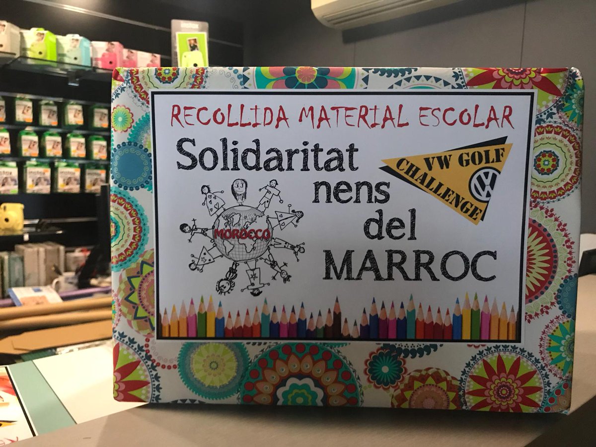 La aportación de material solidario a la #vwgolfchallenge está siendo de récord este año. Vamos!!