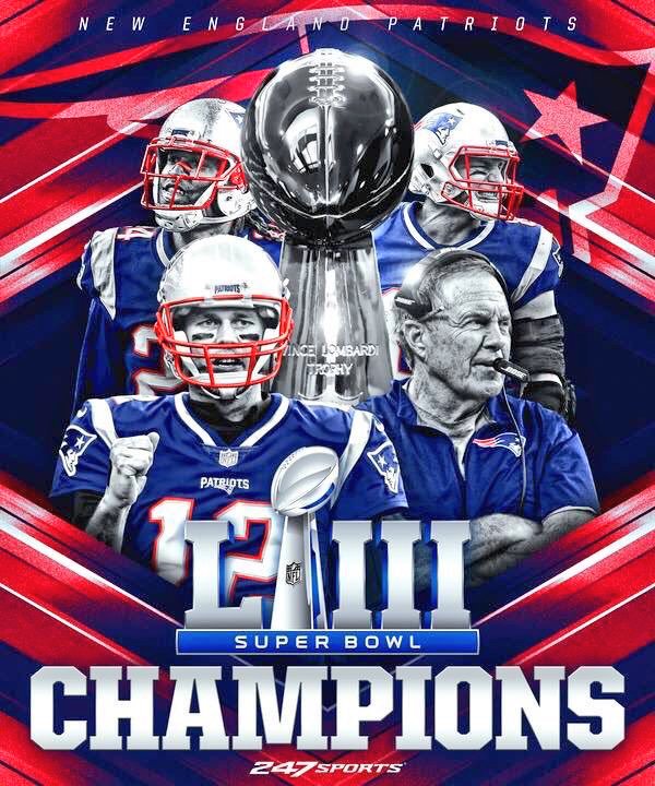 David70BuickGSX's tweet photo. @Patriots Here's too 2019 #PatriotsNation ๐ ๐ ๐
#LetsGo @Patriots #PatriotNation #Patriots #gopats #SB54 #SBLIV #SuperBowlChampions #rogerthat #YourToOld https://t.co/0AsHkcBrGX
