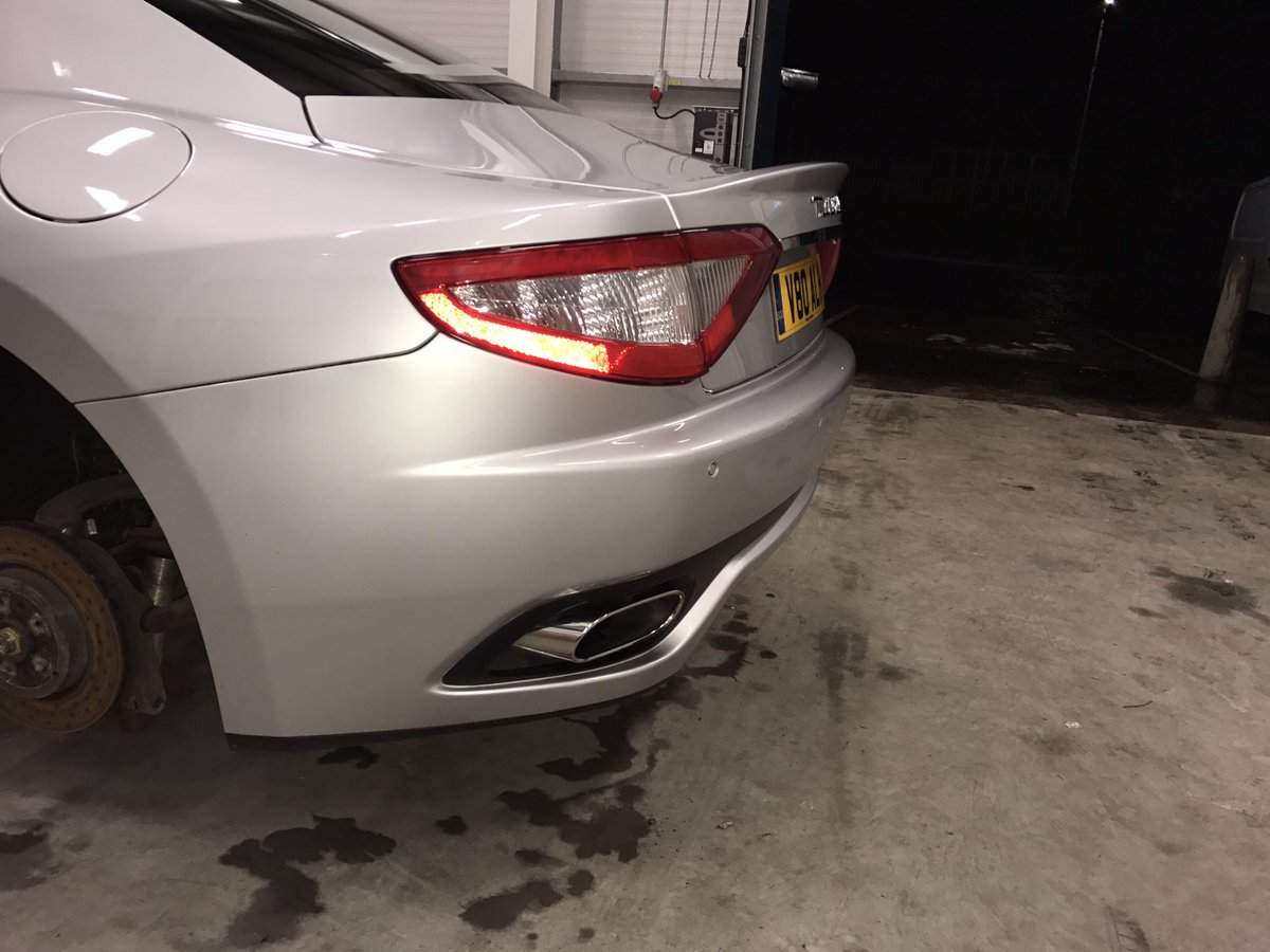 Maserati In This Week For:
•Alloy Wheels Refurbished 
•Stage 2 Machine Polish
•Ceramic Coatings To Be Applied.