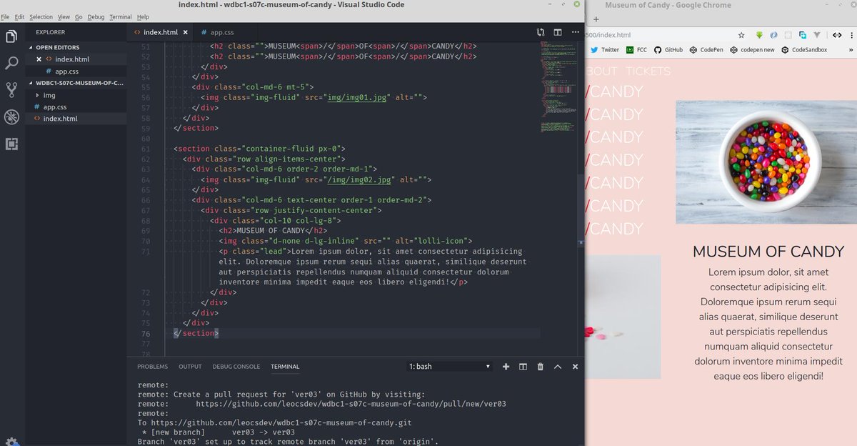 leocsdev's tweet image. Day 05 - Continuing where I left off... #WebDevBootcamp
#100DaysOfCode