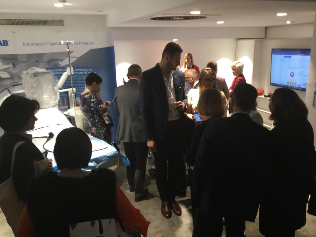 ECLHealthcare's tweet photo. Thank you to all who came to the #Semmelweis2019 conference and visited our ECOLAB Program Room. We enjoyed learning, laughing and experimenting with you. #ECLTeam #Programmingourfuture #EverywhereItMatters https://t.co/hicL5CPD2u