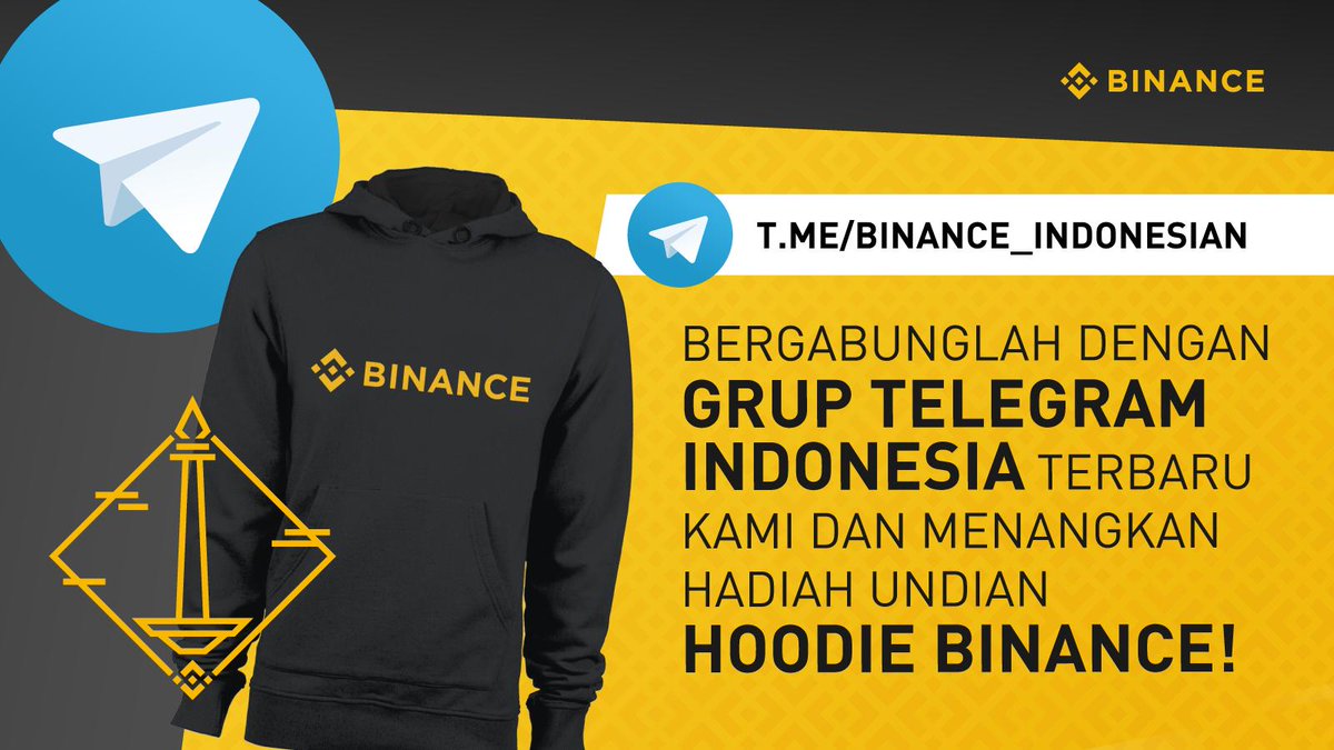Bergabunglah dengan komunitas #Indonesia kami yang terbaru di Telegram dari  tanggal 14 Maret sampai dengan 18 Maret dan perkenalkan diri Anda di dalam  grup untuk kesempatan memenangkan 1 dari 10 hadiah hoodie #