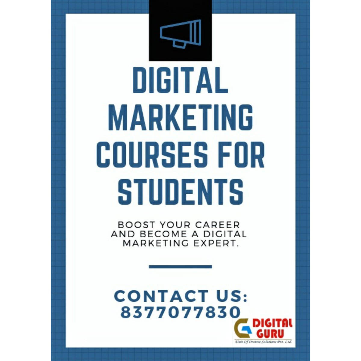GlobalDigitalG1's tweet photo. Affordable Digital Marketing Courses for STUDENTS
👇👇👇
https://t.co/3y0mXuc1bt
Click the link and fill the form. We will contact you as soon as possible.
•
•
•
•
•
•
#digitalmarketing #digitalmarketingcourses #digitalmarketingservices #digitalmarketingexpert #seo https://t.co/R7FOKZH6aZ