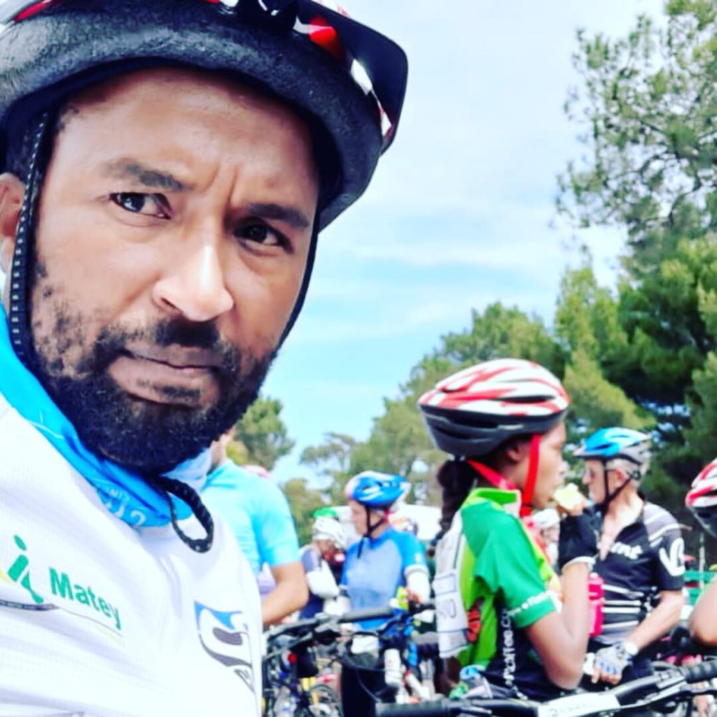 MateyService's tweet photo. On top of the amazing work we do, we try keep an active lifestyle. Well done to our teammate Motsomi who participated in the Cape Town Cycle Tour. 
#2019CapeTownCyclingTour
#CapeTownCyclingTour2019
#CapeTownCyclingTour
#MenWhoCycle
#ThrowbackThursday #TBT https://t.co/vhEwZU2XDC