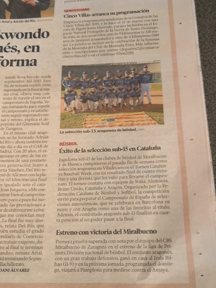 Enhorabuena campeones!!  <a href="/cbmiralbueno/">Béisbol y Sofbol Miralbueno</a> <a href="/AragonBeisbol/">Delegación Aragonesa de Béisbol y Sóftbol</a>
