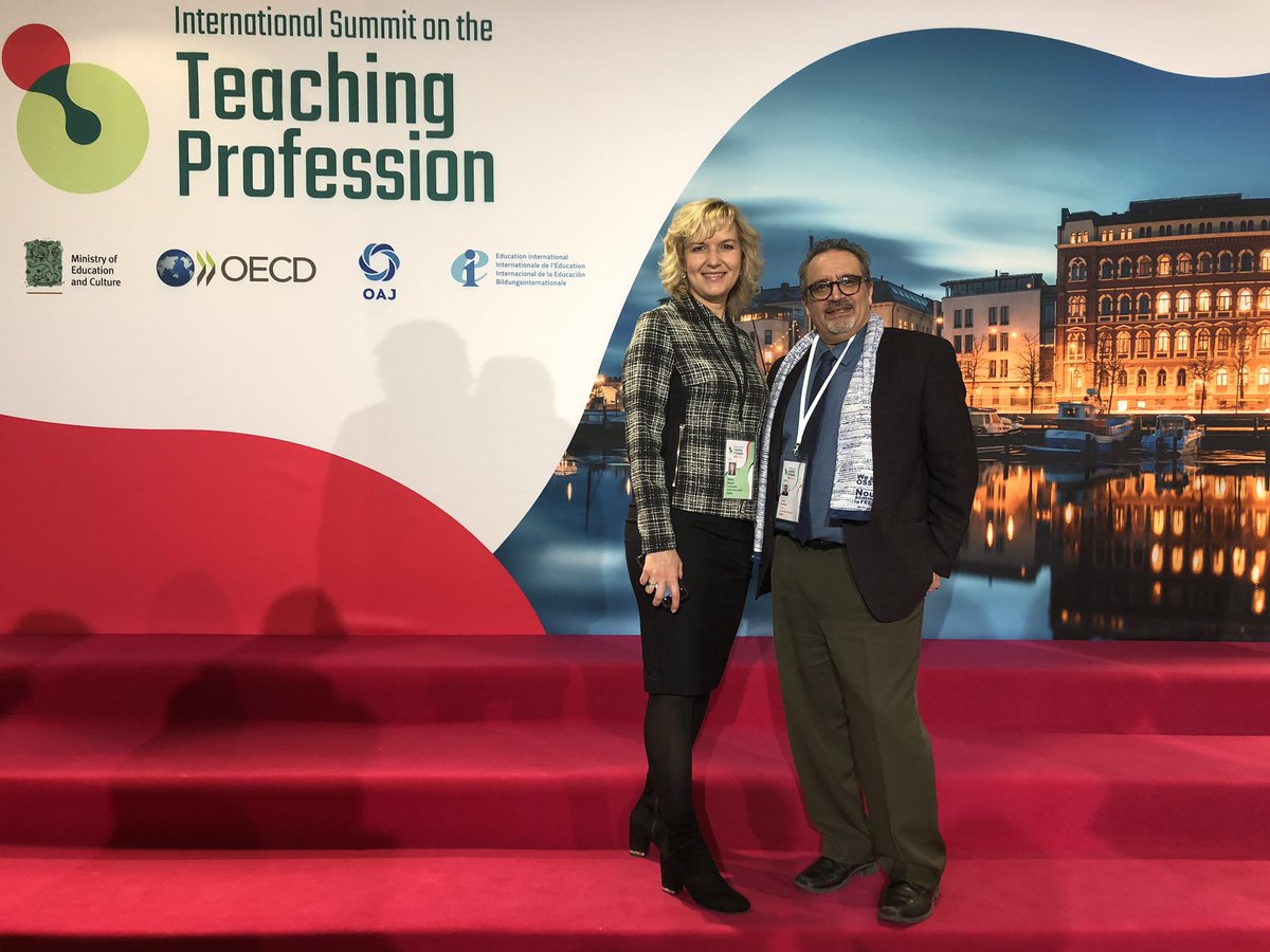 MarkATAPastPres's tweet photo. #ISTP2019 with @PEITFPres in Helsinki to enter into conversation with friends and colleagues in the international education community. @albertateachers @CanTeachersFed https://t.co/gHALS9ELl3