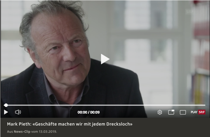 BaselInstitute's tweet photo. Mark Pieth questions whether it's right for #Swiss #goldrefineries to "do business with every filthy scum" in this article by @srfnews on Metalor and #goldlaundering #srf #srfnews #humanrights https://t.co/7QruldEr40 https://t.co/x8QBA1QCy3