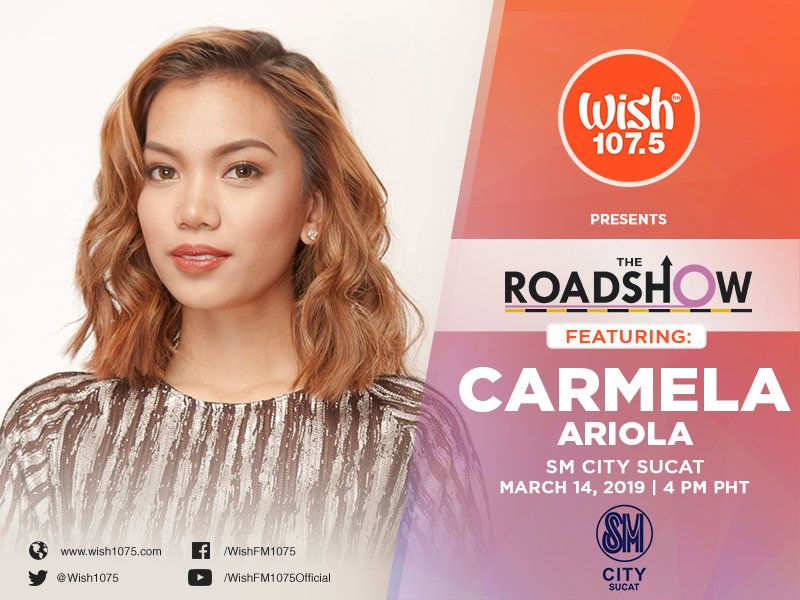 wish1075's tweet photo. .@wishfulcarmela will also be joining today's Roadshow with DJ Alice at SM City Sucat! https://t.co/ev6xwydd9C