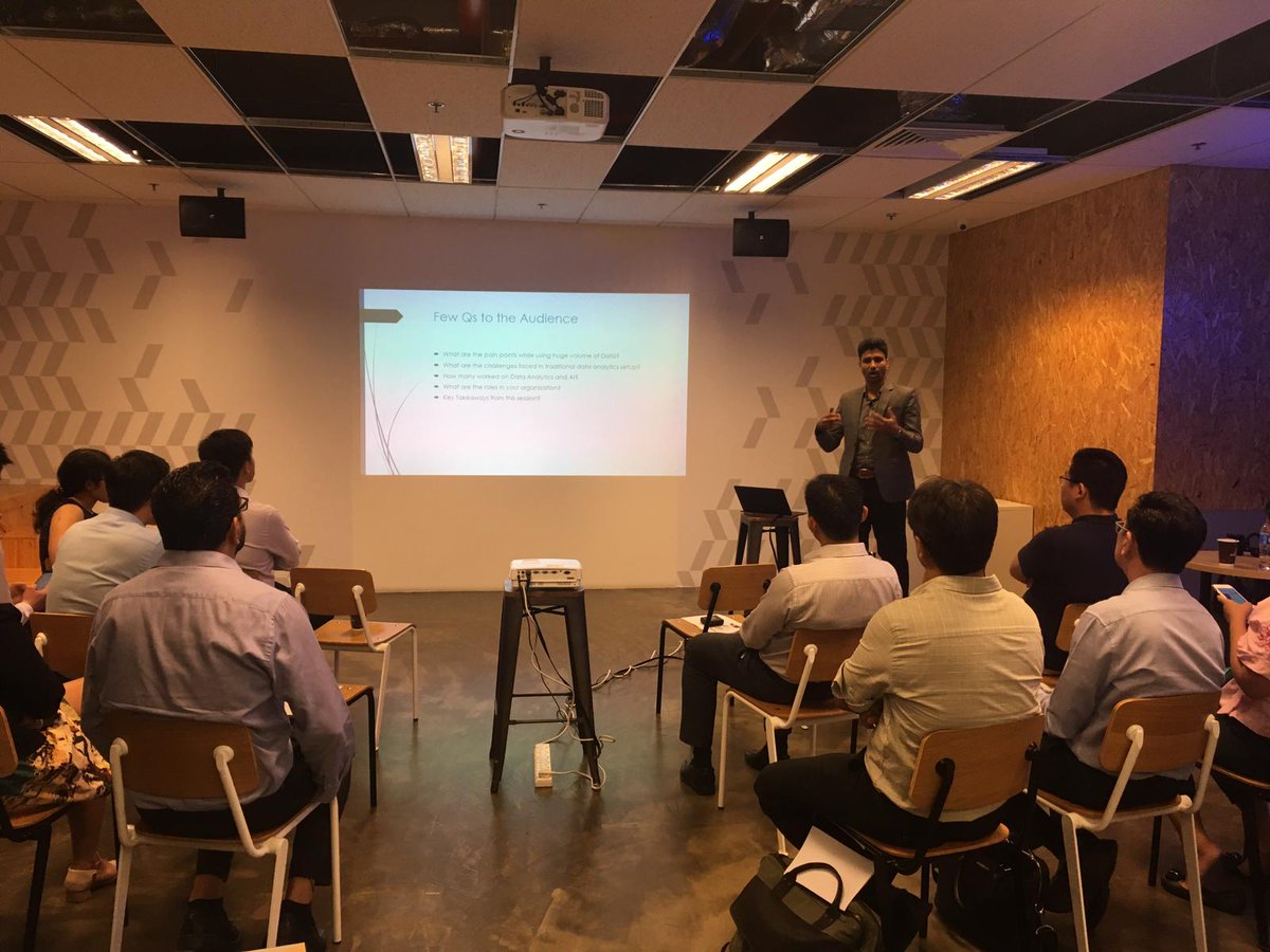Powerupcloud's tweet photo. @Powerupcloud conducted a workshop on #Data and #AI in association with @insighttechnam in Singapore, Led by @arunbritto_m Lawrence, Business Head and Smitha Prasad, Sales Manager at Powerupcloud.
#workshop #Powerup #wellengineered #Insight #AI #data #PowerBI #Botzer https://t.co/wkSfVWSEv5