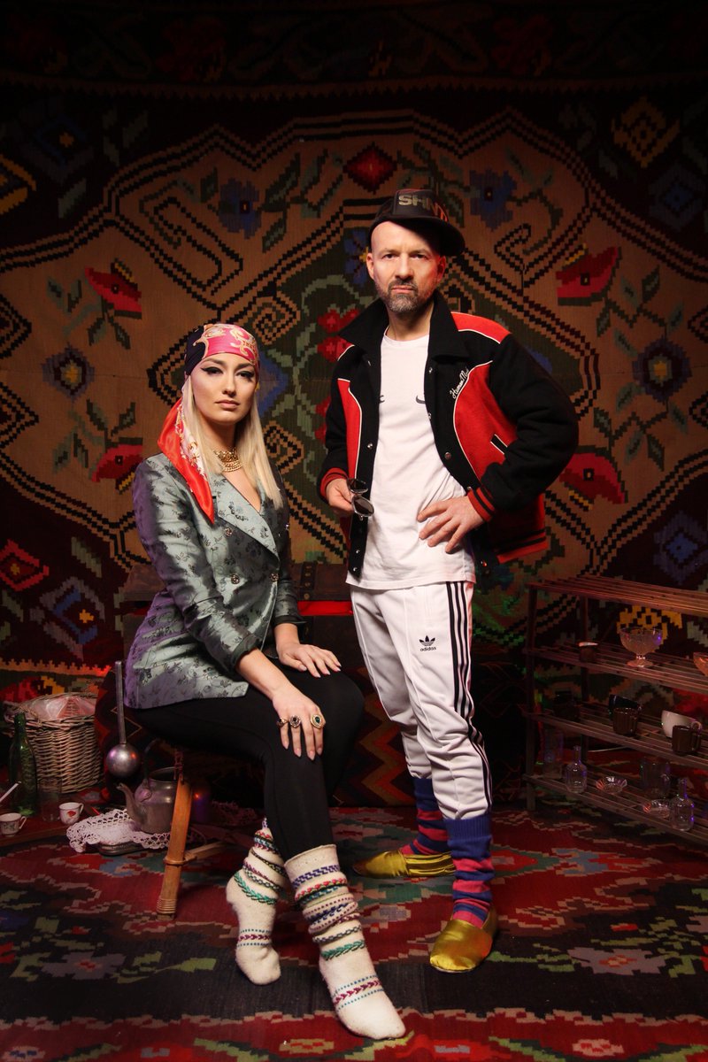 EviReci's tweet photo. Had a wonderful time with #Shantel, the producer of the great hit #discopartizani !
We made the #SiMargjelo song and it was great!!! https://t.co/9MxrnJCfRV