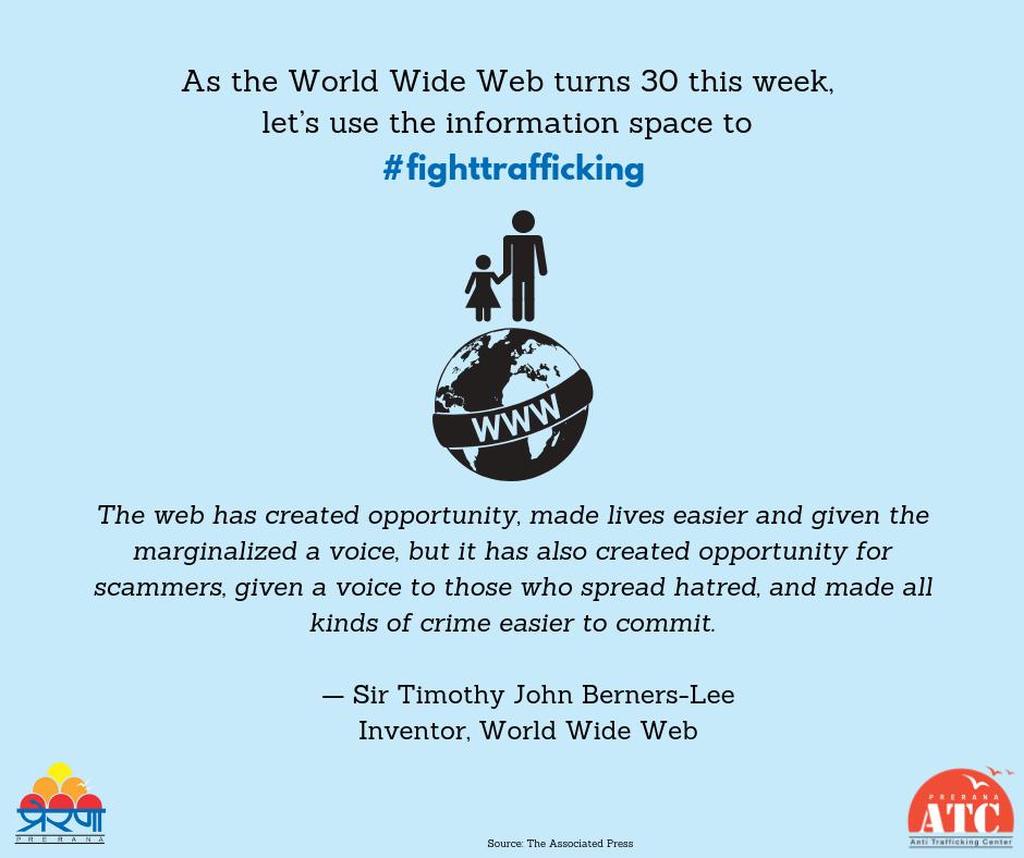 PreranaATC's tweet photo. #fighttrafficking through technology!
#WorldWideWeb #Web30 #ForTheWeb
#EndHumanTrafficking #HelpErase #rightschoicesdignity
#combattraffic https://t.co/fmHafYE037