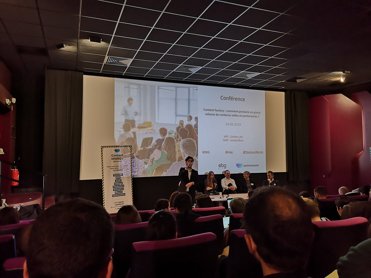 TexierMathilde's tweet image. En direct de la conférence @ebg ! Content factory : comment produire un grand volume de contenus utiles et performants... Le contenu, un vrai levier ROI pour les entreprises aujourd'hui !