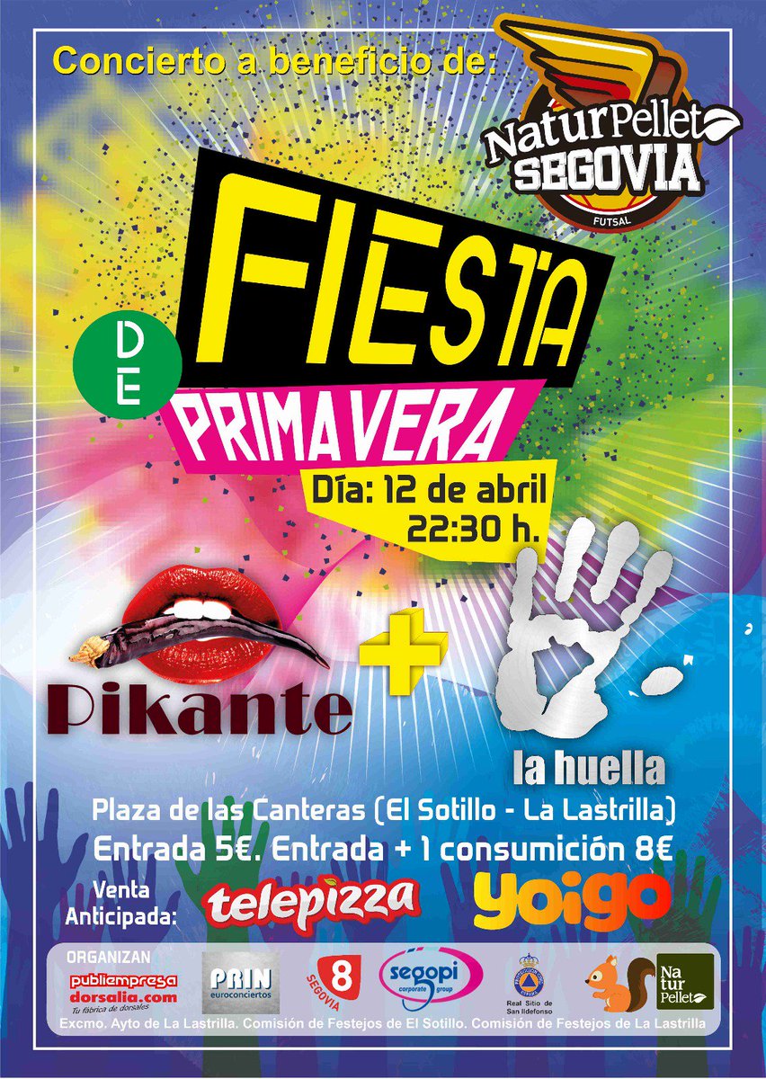 SegoviaFutsal's tweet photo. 🚨 FIESTA PRIMAVERA 🚨
🗓️12 de abril 
🕦 22:30
📍Plaza de las Canteras 

La PIKANTE y LA HUELLA os esperan 🍻😎

¿Te lo vas a perder? 🤔
@Naturpellet https://t.co/nqmyF7MJOE