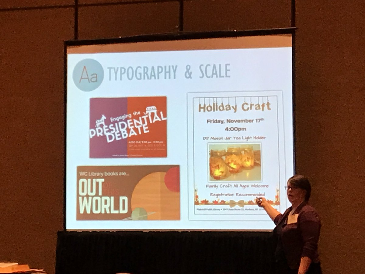 KPekoll's tweet image. Taking a wonderful hour to indulge my inner font nerd and attend a session on graphic design at #olaac19. I adore that the presenter mentioned that the font comic sans comes with &quot;baggage&quot;. #fontnerd
