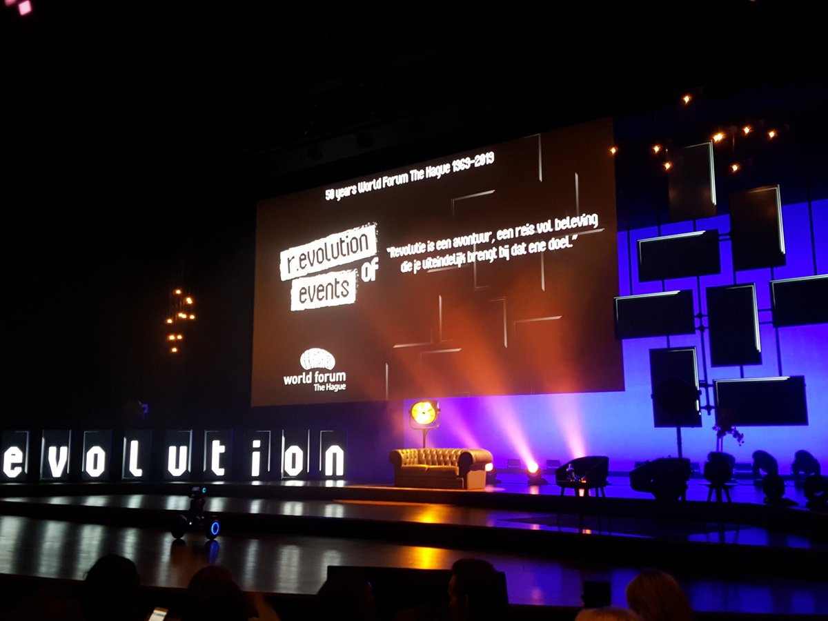 Celebrating 50 years World Forum The Hague with a very promising programme this afternoon. r.evolution of Events.
