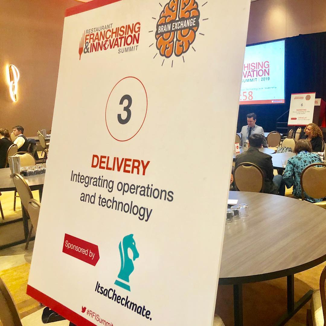 itsacheckmate's tweet photo. Successful trip to Louisville this week hosting a #BrainExchange session on restaurant delivery integration and technology | Thank you @restaurantinnov for having us! #RFISummit https://t.co/CeAUFytEXV