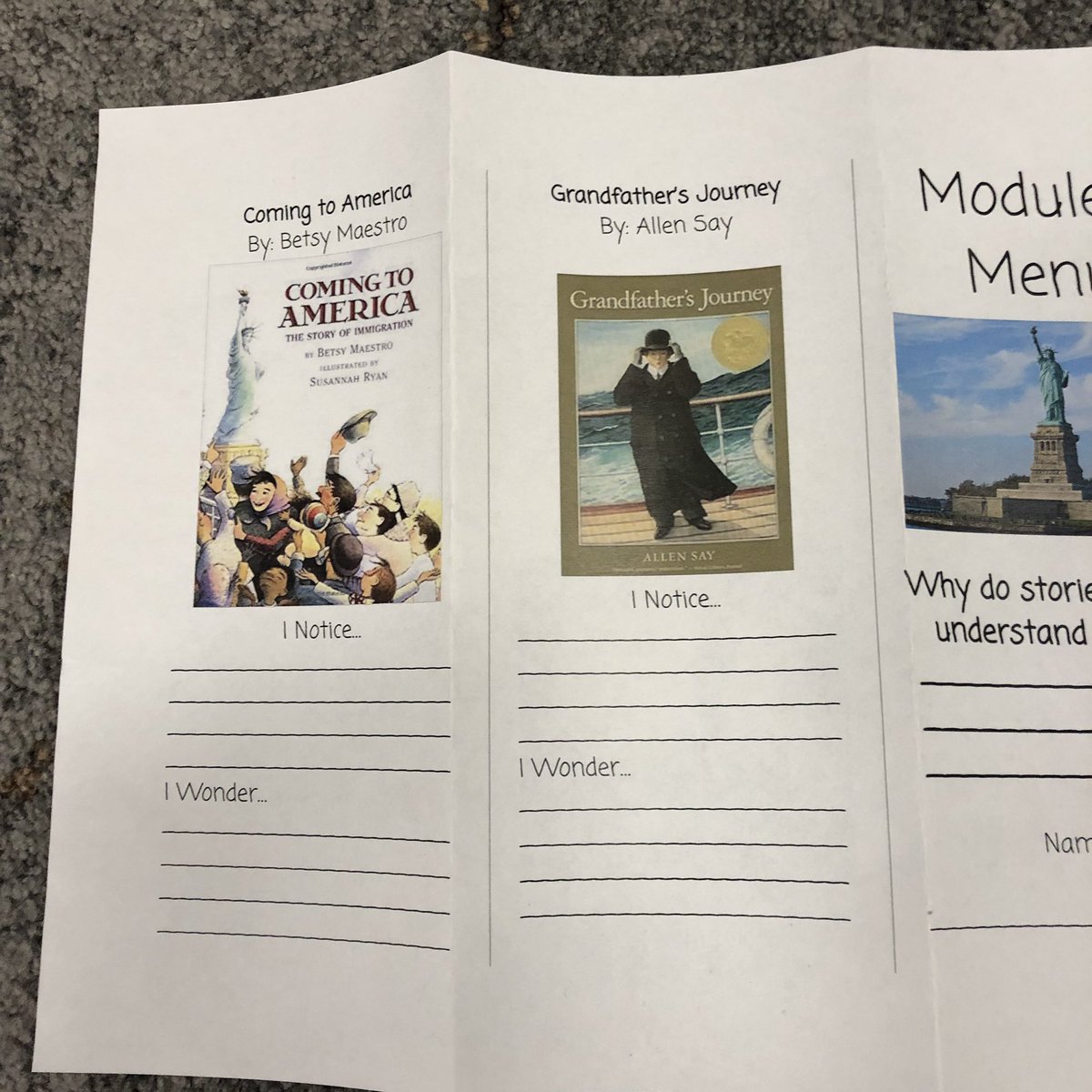 cotaughtcrew's tweet photo. Module 3 Book Tasting!! We are so excited to sample each text to learn more about “A New Home” #WitandWisdomELA #3rdgrade #cotaughtclassroom #2timesthelearning #2timesthefun https://t.co/TF32N0us0q