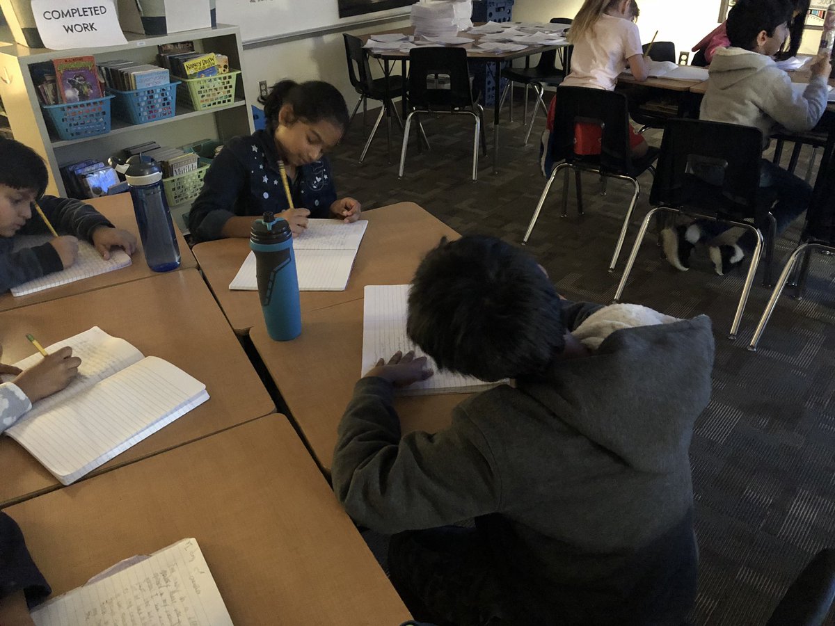 Mrs_Moore4's tweet photo. I couldn’t get them to STOP writing!! Thank you for the book recommendation @mrsklibrarian!! My class LOVED the writing activity we did today with #ChristianRobinson book Another! @ElsaEngRRISD https://t.co/0jAAIWXOoH